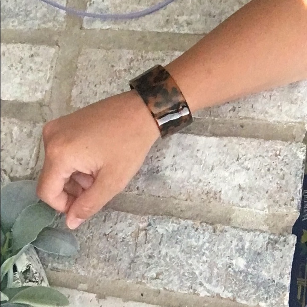 Tortoise Shell Cuff Bracelet - image 2